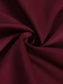 Manfinity LEGND 男士夏季休闲几何印花 T 恤 - 酒紅色 - 查看 6