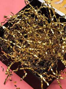 20g/50g/100g Shiny Wrinkled Shredded Paper, Gift Box Wavy Paper Tape, Wedding Candy Gift Box Packaging Filling, Christmas, Valentine's Day, Mother's Day Graduation Ceremony - Multicolor - View 1