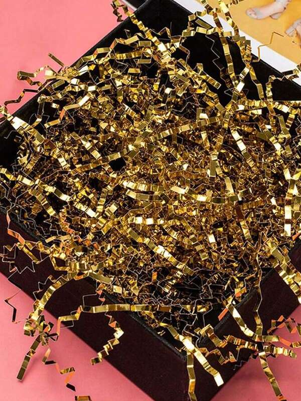 20g/50g/100g Shiny Wrinkled Shredded Paper, Gift Box Wavy Paper Tape, Wedding Candy Gift Box Packaging Filling, Christmas, Valentine's Day, Mother's Day Graduation Ceremony