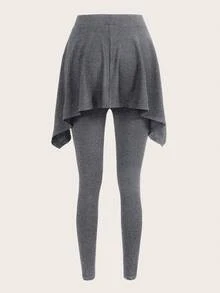 Seusyu Women's Casual Basic Polka Dot Leggings