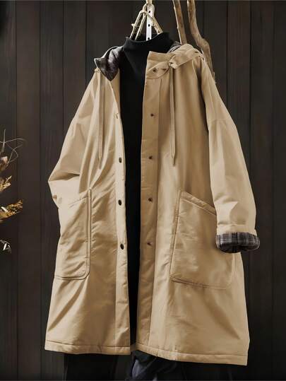 EMERY ROSE Chaqueta cortavientos de bolsillo elegante, romántica y artística para mujer de talla grande, versátil y casual, adecuada para otoño/invierno, vuelta al colegio, graduación, vacaciones, San Valentín, festivales de música, Día de la Madre, Halloween, Acción de Gracias, Pascua, Día Nacional, galas, citas, fiestas, actividades al aire libre