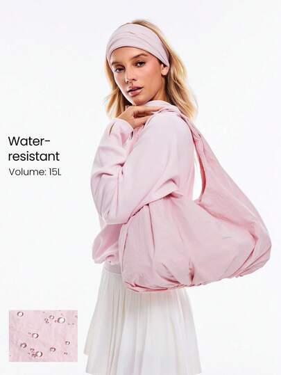 GLOWMODE 15L Bolso de tote brillante a la distancia, ligero e impermeable, con logotipo reflectante, cierre magnético, bolsillo con cremallera, para gimnasio, senderismo, actividades al aire libre, viajes y uso diario casual