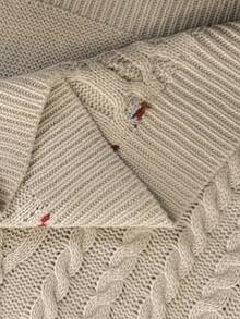 RivetRise Men's Rhombus Pattern Loose Fit Crew Neck Dropped Shoulder Long Sleeve Casual Sweater, Autumn/Winter - Multicolor - View 6