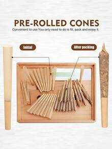 50 PCS Pre Rolled Cones | Classic King Size Cones |50 Pack(4.33inch/110mm)| Pre-Rolled Cones | Pre Rolls Rolling Papers Cones|Rolling Paper With Tips|Rolling Paper - Multicolor - View 10