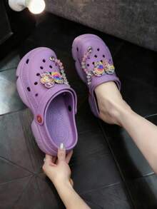 Women Clogs - Purple - View 1