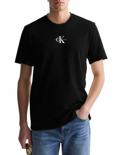 Calvin Klein Monologo Men's T-Shirts Black