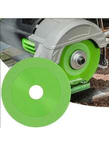 1pc 100mm Glass Cutting Disc Diamond Saw Blade For Angle Grinder 2pcs Cutting Disc, Super Wide Diamond Sand, Marble, Glass, Tiles, Chamfer, Edge Trimming, Grinding, Angle Grinder - Green - View 6