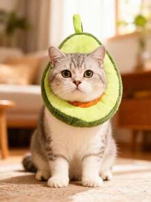 PETSIN 1 Piece Pet Cartoon Avocado Collar; Bread Collar; Pet Elizabeth Collar; Soft Cat And Dog Collar; Pet Anti-Licking And Anti-Scratching Pet Collar Pet Supplies
