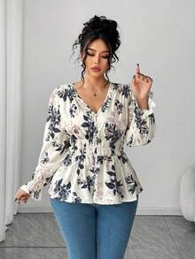 Elenzga Áo cánh nữ cỡ lớn, màu mơ, viền ren hoa nhỏ xinh, thanh lịch, thích hợp cho các dịp trở lại trường, tốt nghiệp, ngày lễ tình nhân, lễ hội âm nhạc, ngày của mẹ, lễ Halloween, lễ tạ ơn, lễ Phục sinh, ngày quốc khánh, vũ hội, hẹn hò, tiệc tùng, đám cưới, hoạt động ngoài trời - Màu be - Xem 4