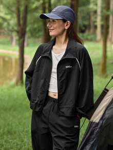 In My Nature Women's Drawstring Waist Jacket And Pants Outdoor Suit Camping Clothes Hiking Clothes Women Set Camping Clothes Women Breathable Pants
