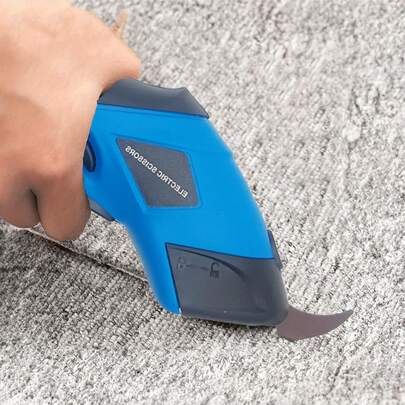Tijeras eléctricas de precisión para tela - Cortador de mano multiusos adecuado para ropa, cartón, alfombra y herramientas de cuero sintético