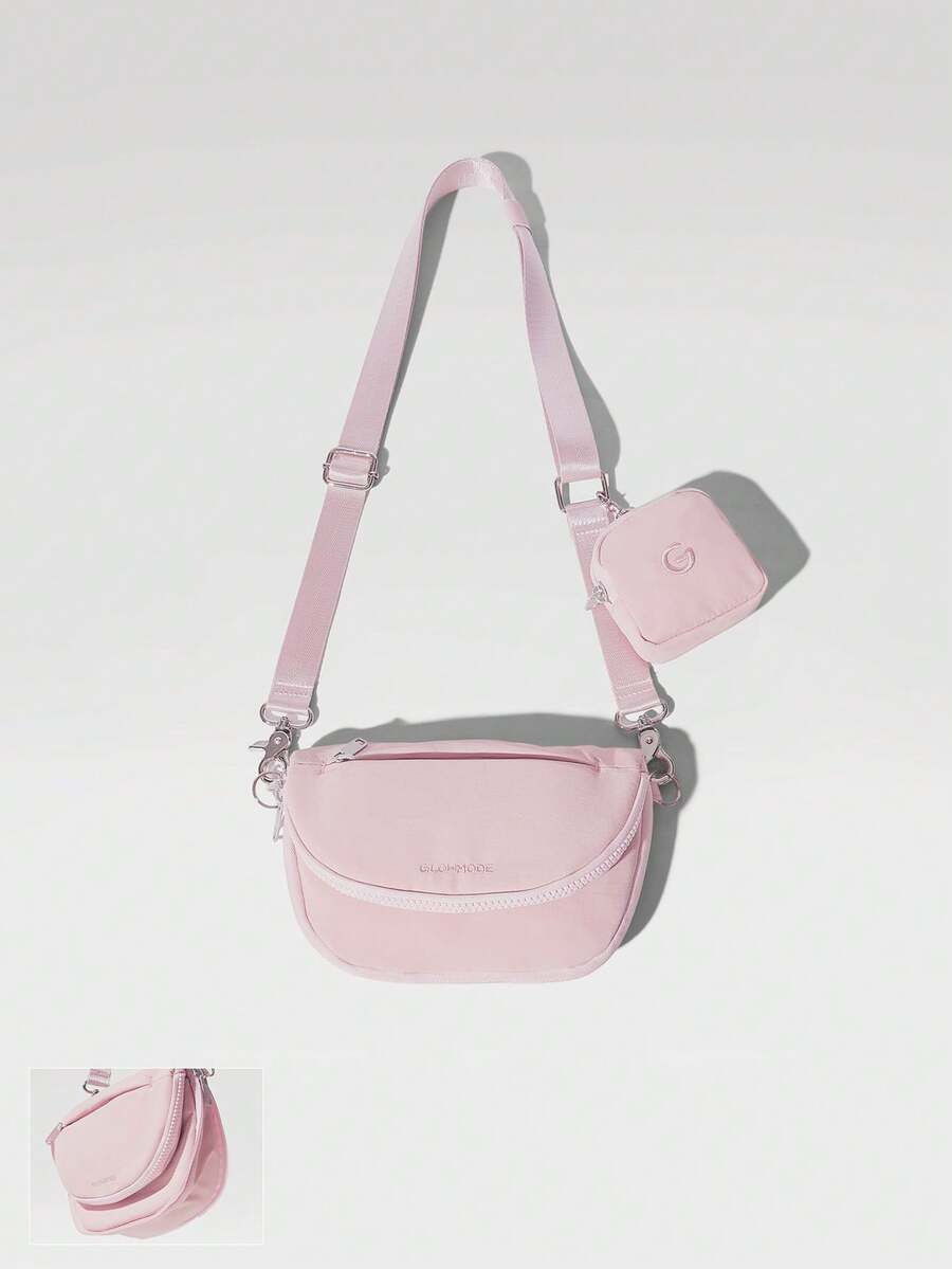 GLOWMODE 1.5升 轻松通勤防水肩带包 带可夹纳米袋 日常休闲 - 草莓奶昔 - 查看 1