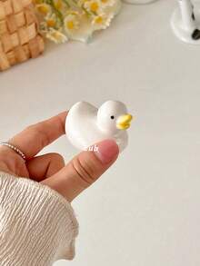 Ceramiczny stojak na pałeczki w kształcie uroczej kaczuszki, domowy, kuchenny stojak na pałeczki, dekoracja biurka, akcesorium - Kaczka - Zobacz 7