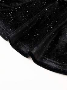 GlowEve CURVE Top elegante con ribete de encaje para mujer de talla grande - Blanco y Negro - Ver 8