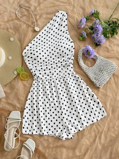 Soleia 女士秋冬斜肩连体裤，适合度假、早午餐、母亲节、返校、毕业典礼、教堂、海滩、音乐节、机场、下午茶