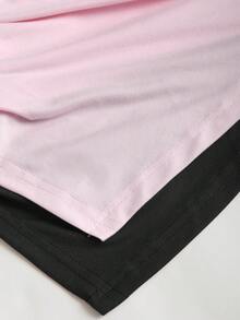 Sweetra Áo thun dài cài nút bất đối xứng gợi cảm Y2K - Nhiều màu - Xem 5