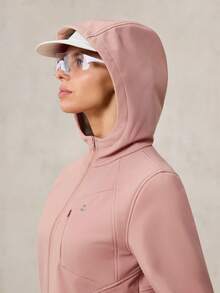 OutZeal Women Thermal Thermal Lined Water-Resistant Zip Up Soft Shell Jacket Winter Fall Hiking Camping - Pink - View 7