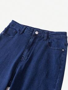 SHEIN Bolty Teen Boy Fashion Casual Y2k Vintage Cool Street Basic Simple And Comfortable Blue Denim Stretch Skinny Jeans For Kids Clothes Teen Boy Dailywear And Kids Winter And Fall Rave Outfits Festival And Outfits Streetwear Clothes Jeans