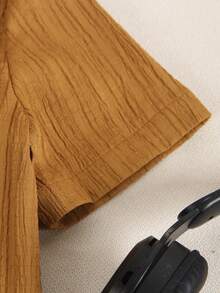 Sparklyn 幼儿男童纯色简约休闲短袖衬衫