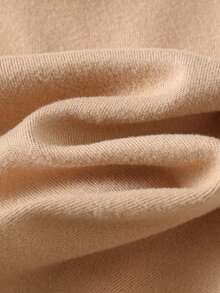 Cozy Pixies 女婴卡通熊图案针织柔软高领长袖高弹罗纹套头卫衣，加厚保暖，适合冬季穿着