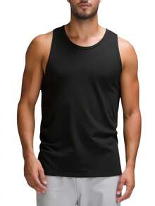 Calvin Klein Men's 3 Pack Round Neck Tank Tops Black - Black - View 2
