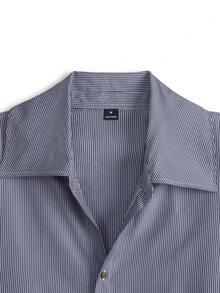 Airaco Men's Striped Shacket, Versatile Long Sleeve Casual Shirt - Multicolor - View 5