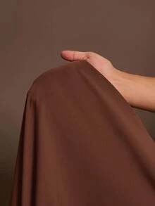 Veslaya Đầm công sở thanh lịch mùa Xuân/Hè & Đầu Thu, kiểu dáng sang trọng tinh tế cho các buổi gặp gỡ, hẹn hò, lễ tốt nghiệp, tiệc sinh nhật, màu nâu trơn, tay áo phồng rộng có dây rút ở eo, dáng chữ A xếp ly, cài cúc họa tiết da báo, đầm ngắn cỡ lớn. - Rỉ Nâu - Xem 8