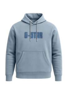 G-Star Dotted Hooded Sweater Grey - Blue - View 1