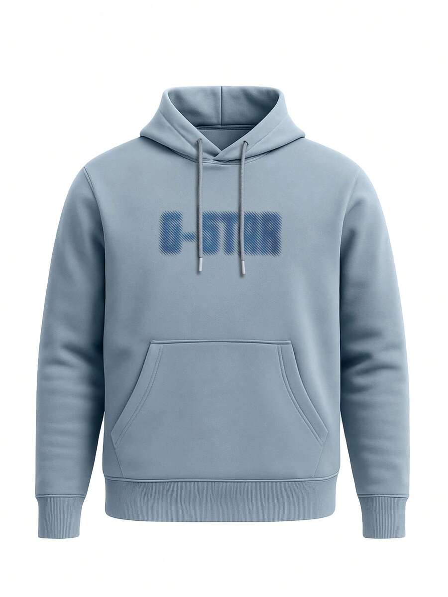 G-Star Dotted Hooded Sweater Grey - Blue - View 1