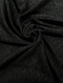 GlowEve Fashionable High-End Chic Round Neck Slimming Casual Long Cardigan & Knit Dress Two Pieces Set, Autumn/Winter - Black - View 7