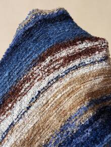 Bohemela Women's Casual Loose Striped Round Neck Drop Shoulder Long Sleeve Sweater, Autumn/Winter - Multicolor - View 8