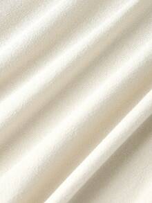 SHEIN MOD Set da 3 magliette versatili color albicocca con scollo a ciambella, maniche a sbuffo arricciato, vita raccolta e orlo asimmetrico