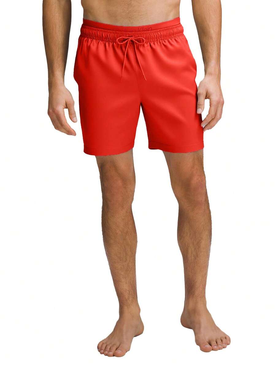 Calvin Klein Men's Beach Shorts Red - Red - View 1