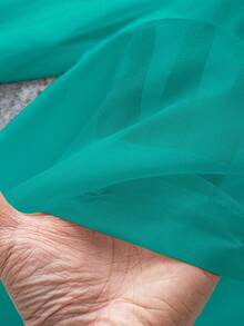 SHEIN Clasi Casual White Sheer Blouse With Bowknot