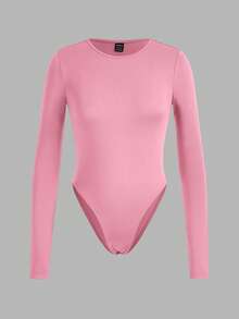 SHEIN EZwear 3 件套纯色多功能户外和室内合身连体衣，撞色，长袖，适合春秋季 - 彩色 - 查看 6