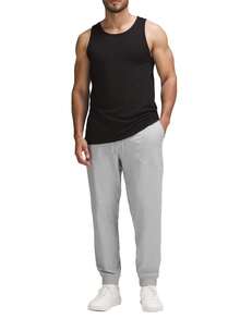 Calvin Klein Men's 3 Pack Round Neck Tank Tops Black - Black - View 4