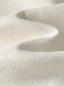 Manfinity Homme Áo khoác dài tay nam lót lông cừu, cổ lông cừu. - Màu be - Xem 5