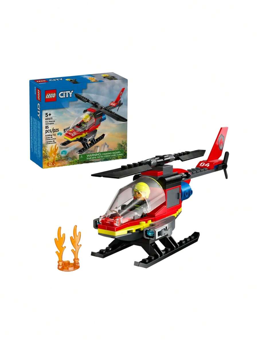 LEGO City® Firefighting Helicopter BOYS FIRST 60411 - Multicolor - View 1