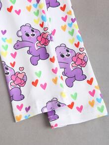 SHEIN Unity 1 bộ đồ liền thân in họa tiết cổ chữ V cài nút tay dài cho nữ, quần yếm bó sát co giãn thoải mái, đa năng cho gia đình, hẹn hò, Giáng sinh, phong cách Y2K - Nhiều màu - Xem 8