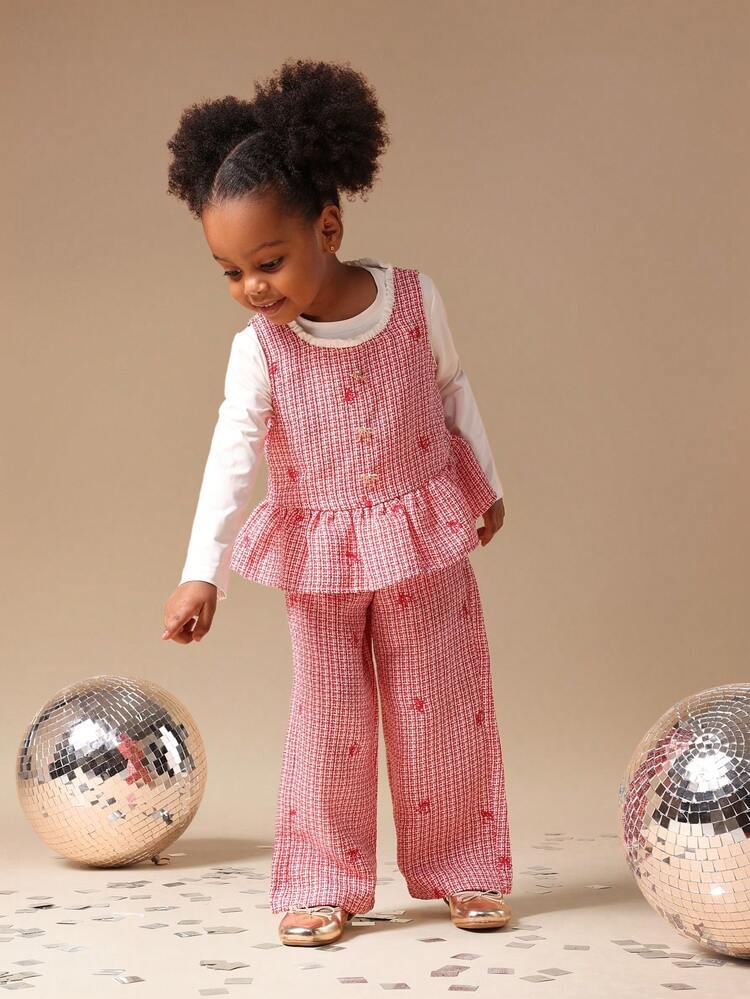 Sleeveless Peplum Tank With Palazzo Pants