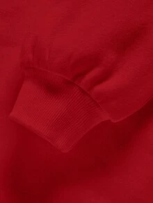 Tween Boy Casual Minimalist Cartoon Letter Pattern Loose Fit Long Sleeve Hoodie Sweatshirt, Suitable For Autumn/Winter