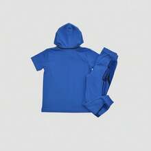 Pijama para Niño, Conjunto de Dos Piezas Suave y Cómodo, Ideal para Dormir o Descansar, Tela Transpirable y Ligera que Brinda Comodidad Durante Toda la Noche. - Azul - Ver 3