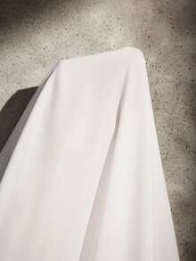 Cheriluna Maternity Abito da maternità per servizio fotografico, maniche a 3/4, scollo asimmetrico, vestibilità morbida, orlo lungo e soffice - Bianco - Visualizzare 7