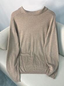 Airaco TL-50 Men's Fashionable Casual Pullover Knit Sweater - Khaki - View 2
