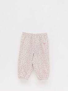 SUMWON Zestaw z kapturem i spodniami dresowymi w panterkę dla niemowląt, długi rękaw, swobodny strój - Wielokolorowe - Zobacz 5