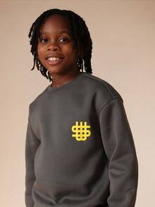 SUMWON Conjunto de sudadera con capucha y sudadera para niños preadolescentes