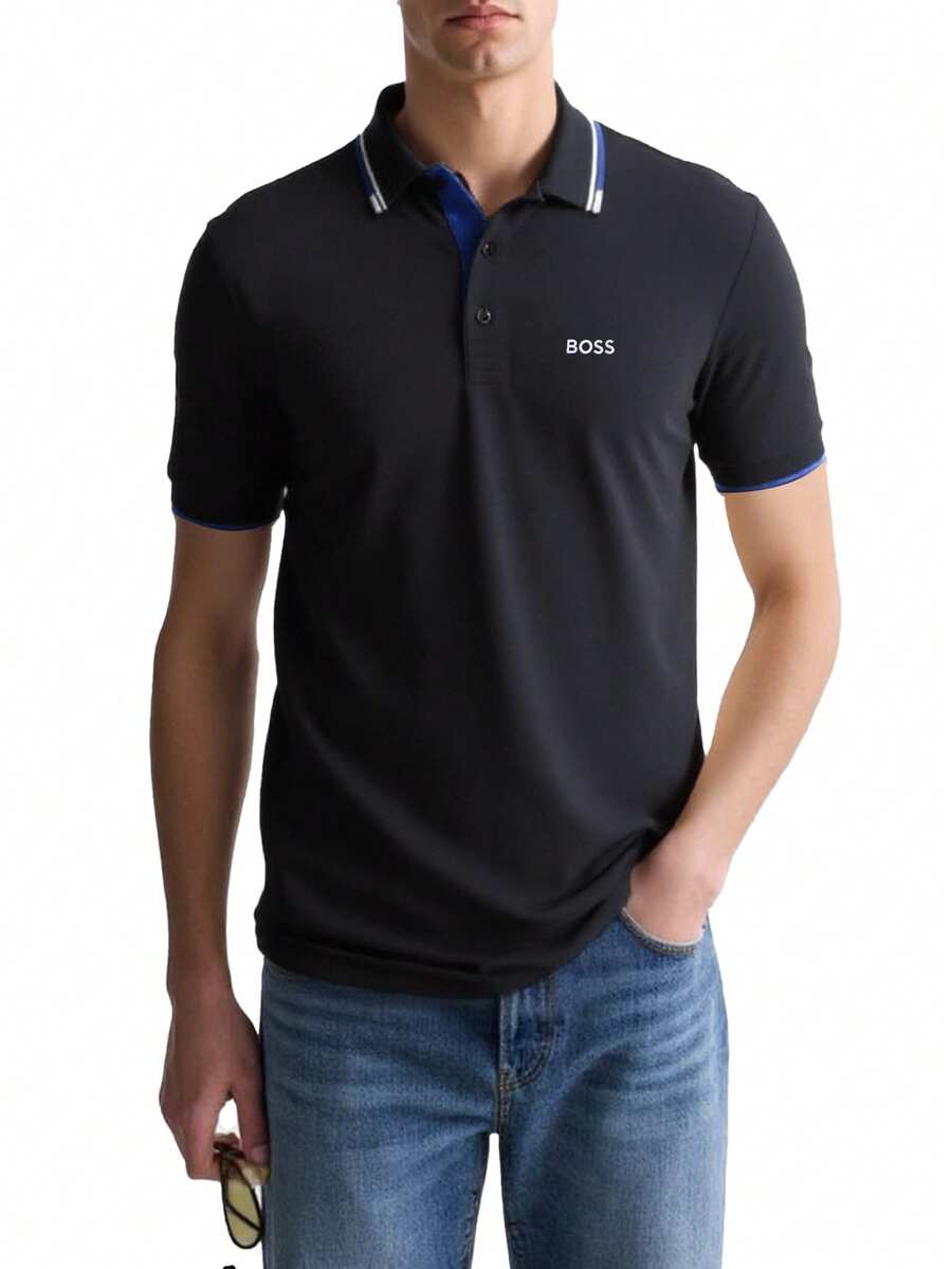 Hugo Boss Men's Polo Shirts Dark Blue - Navy Blue - View 1