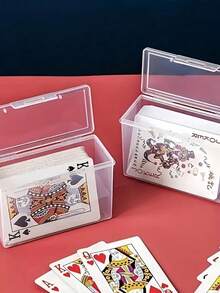 1/2/4 Piezas Caja de almacenamiento de tarjetas, adecuado para juegos de cartas y exhibición de tarjetas - Multicolor - Ver 6