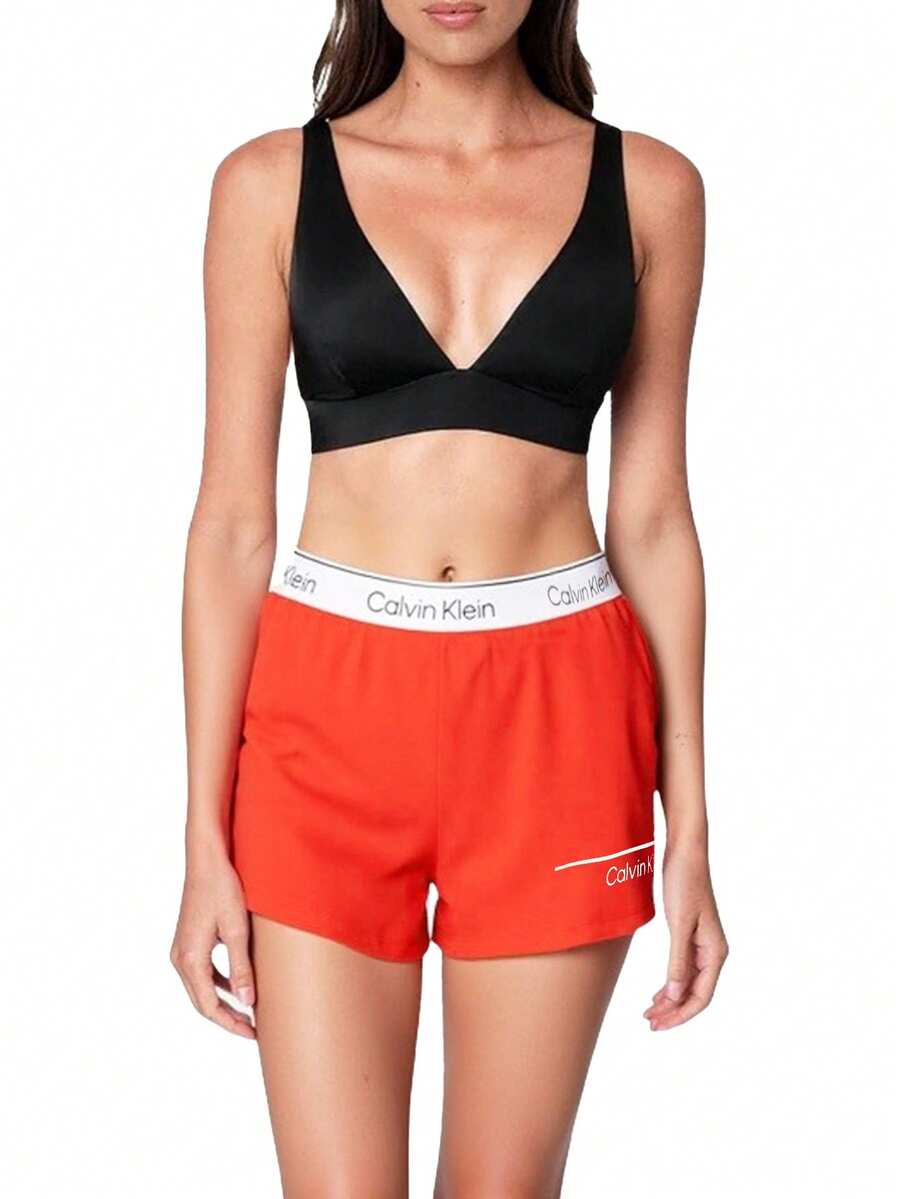 Calvin Klein Women's Swim Shorts Orange - 紅色 - 查看 1
