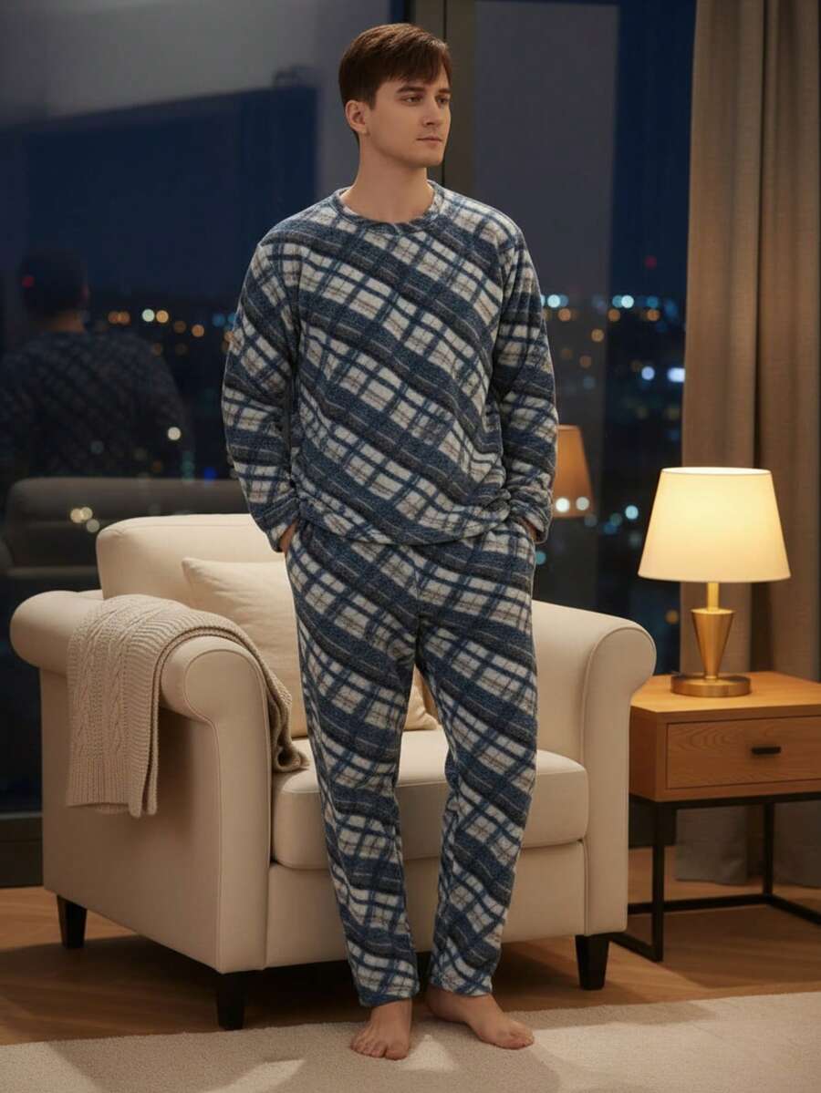 Men Loungewear Onepieces - Blue - View 1